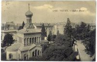 Postkarte: Vevey Eglise Russe 1913